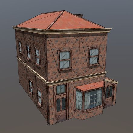 House (old) - PBR 3D Model