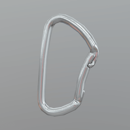 CC0 - Carabiner - low poly PBR 3d model