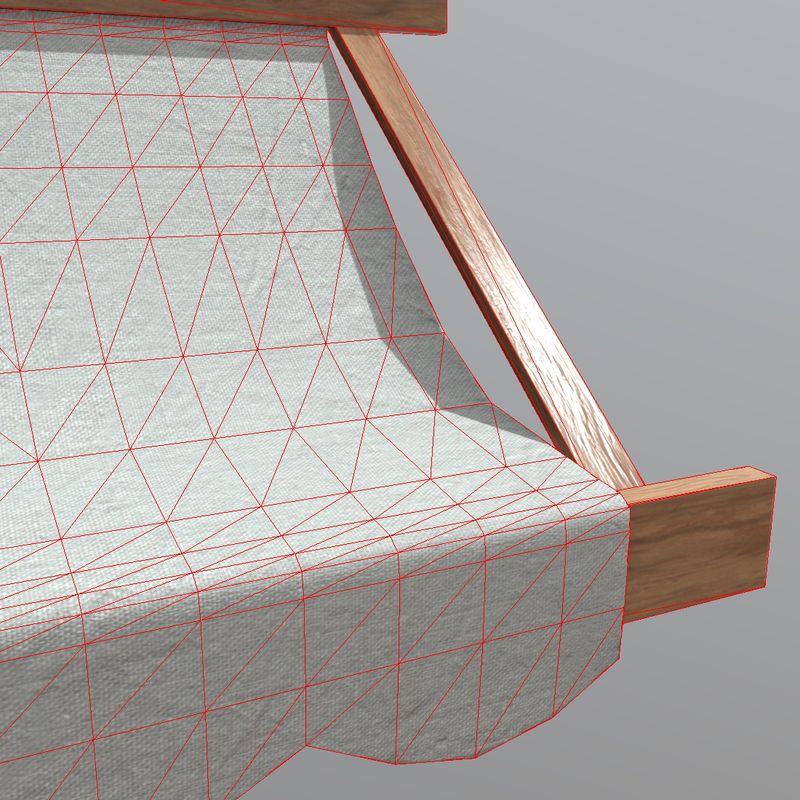 Awning 2 - low poly PBR 3d model