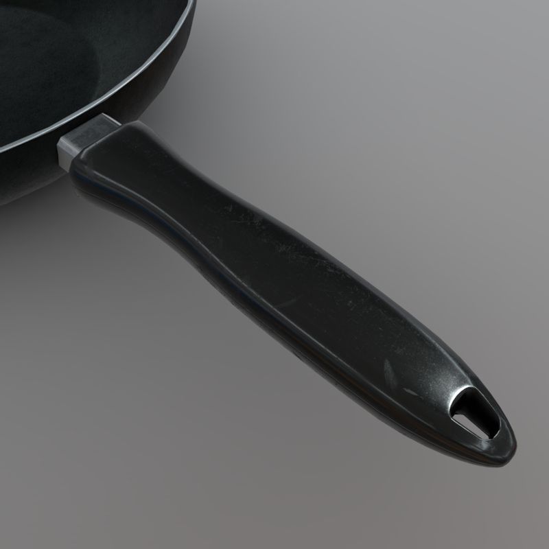 Pan - low poly PBR 3d model