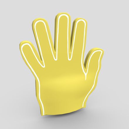 Foam Finger 5 - low poly PBR 3d model