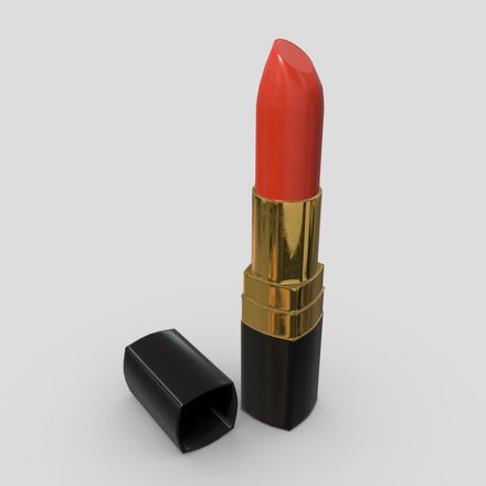 Lipstick - low poly PBR 3d model