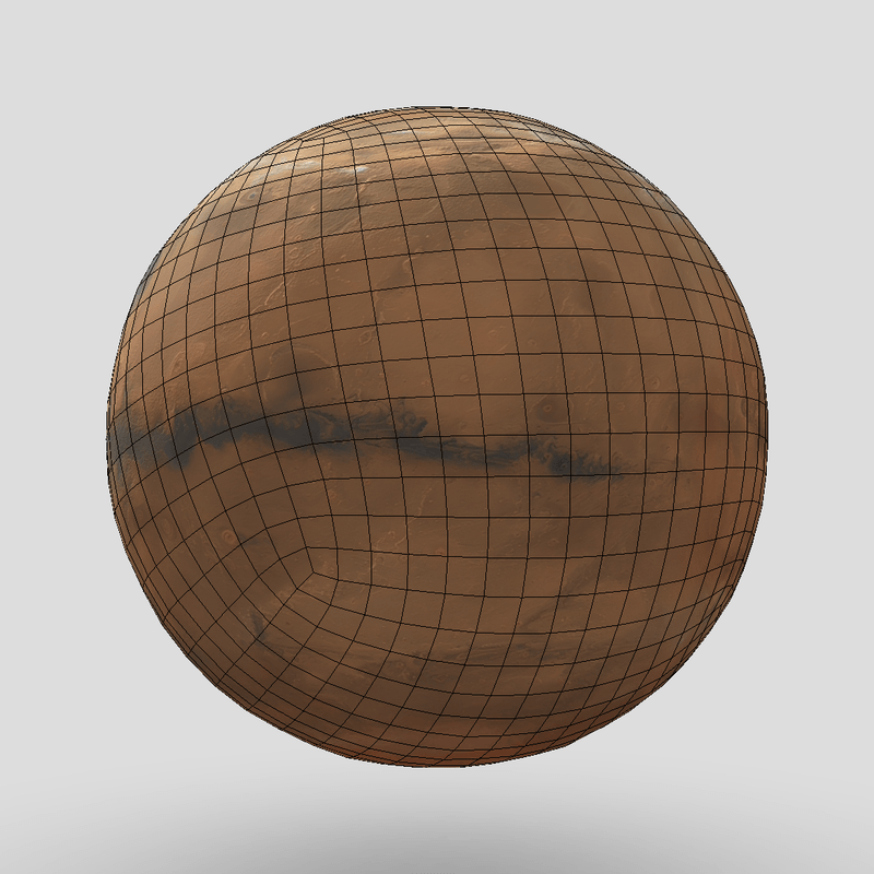 Planet - low poly PBR 3d model