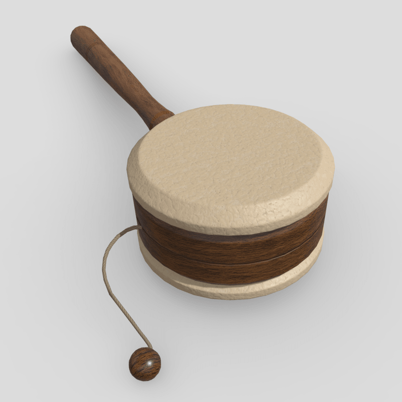 Twist Drum - low poly PBR 3d model