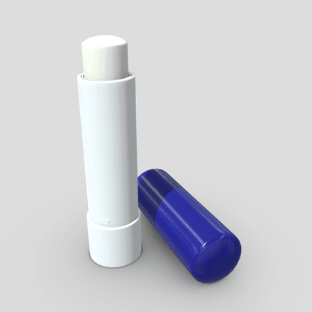 Lip Balm - low poly PBR 3d model