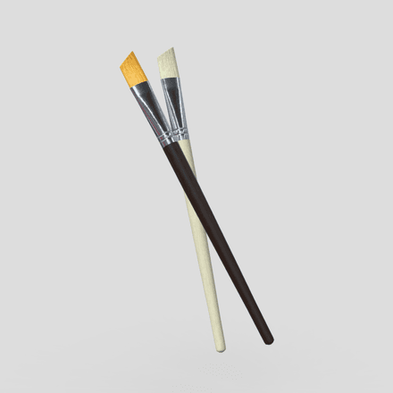 Paint Brush 2 - low poly PBR 3d model