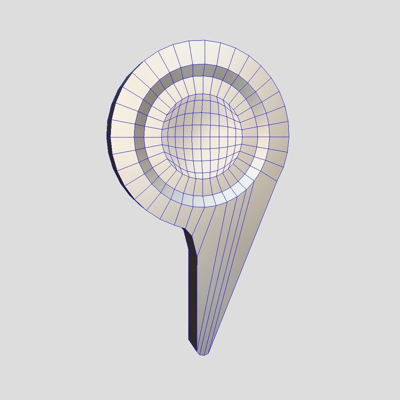 Map Pointer 5 - low poly PBR 3d model