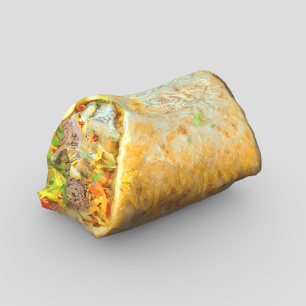 Burrito 2 - low poly PBR 3d model