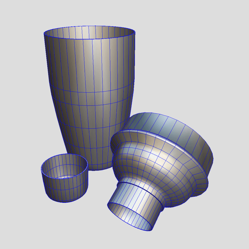 Cocktail Shaker Open - low poly PBR 3d model