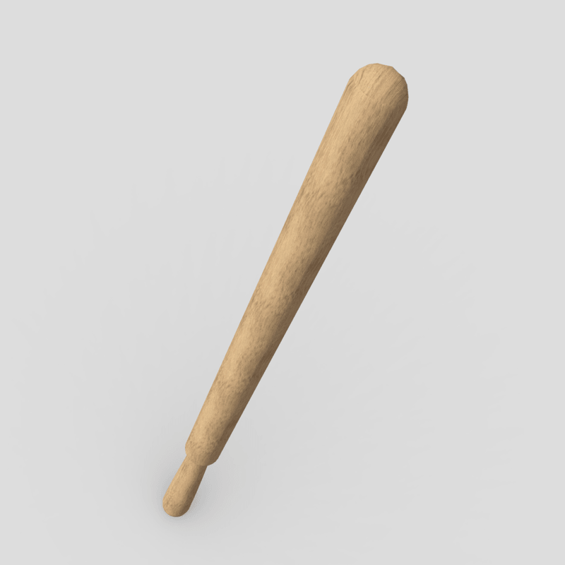 CC0 - Laundry Stick - lowpoly PBR 3d model