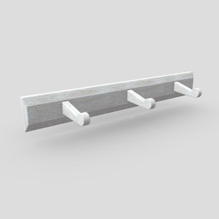 CC0 - Coat Rack - low poly PBR 3d model