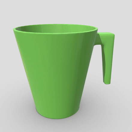 Mug 5 - low poly PBR 3d model