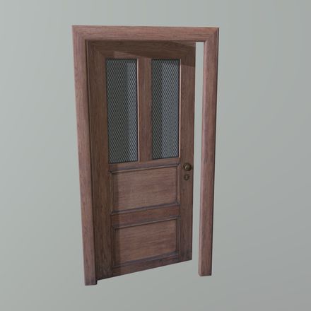 Door (old R) - PBR 3D Model