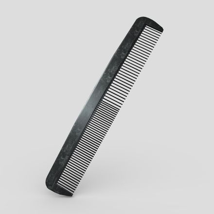 Hair Comb 3 - low poly PBR 3d model