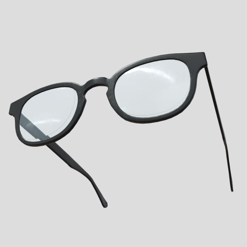 Glasses 6 - low poly PBR 3d model