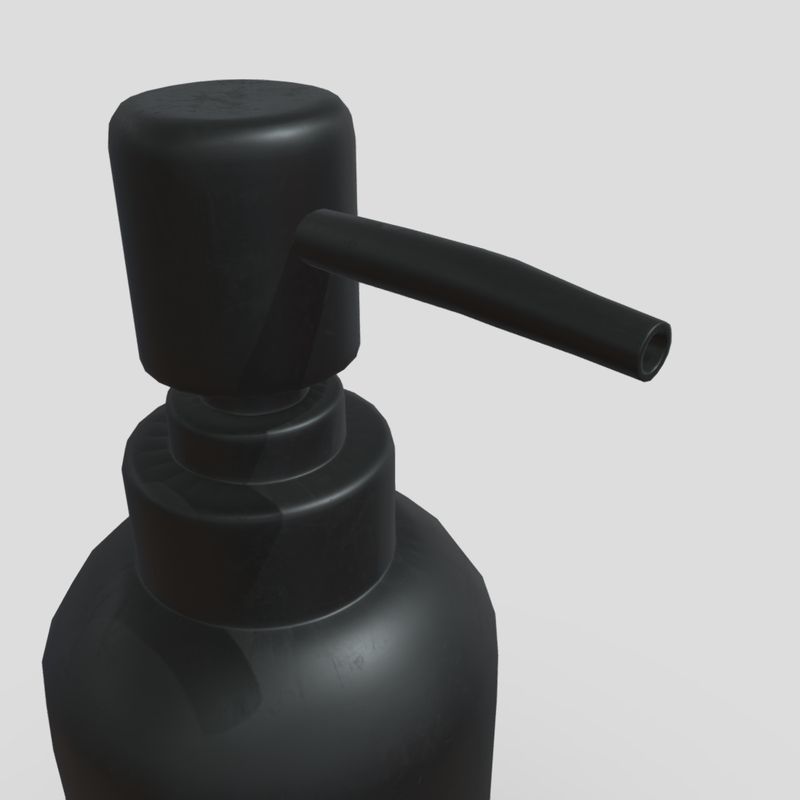 Soap Dispenser - low poly PBR 3d model