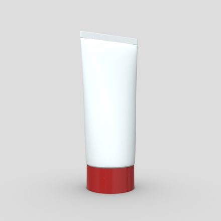 CC0 - Cream Tube - low poly PBR 3d model