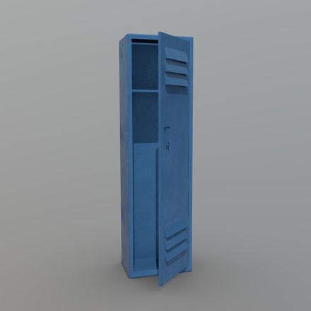 Locker - low poly PBR 3d model