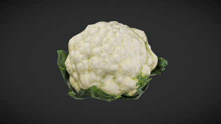 Cauliflower - low poly PBR 3d model