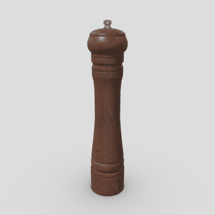 Pepper Mill - low poly PBR 3d model