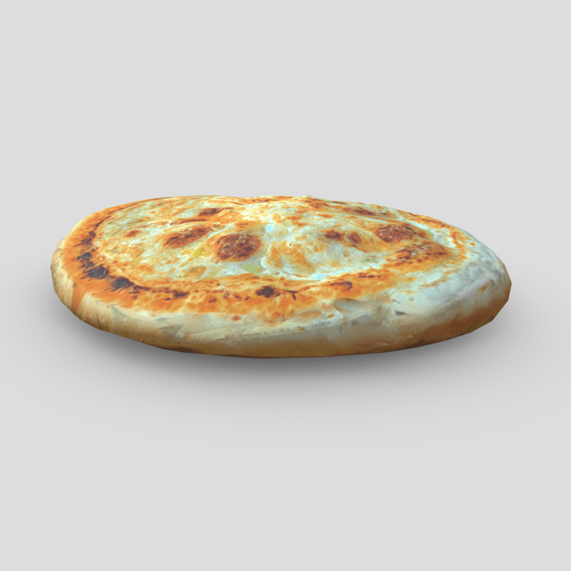 Flatbread 3 - low poly PBR 3d model