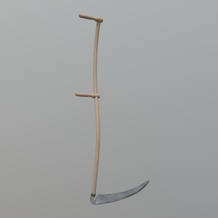 Scythe - low poly PBR 3d model