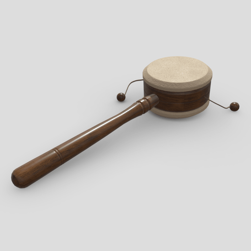 Twist Drum - low poly PBR 3d model