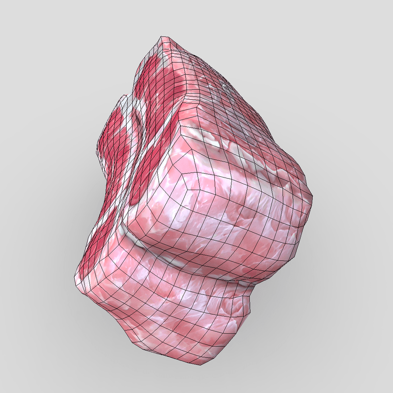 Raw Meat 3 - low poly PBR 3d model