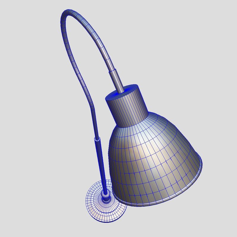 Standing Lamp 4 - low poly PBR 3d model