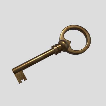 Key - low poly PBR 3d model