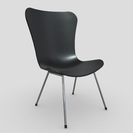 Chair 5 - low poly PBR 3d model