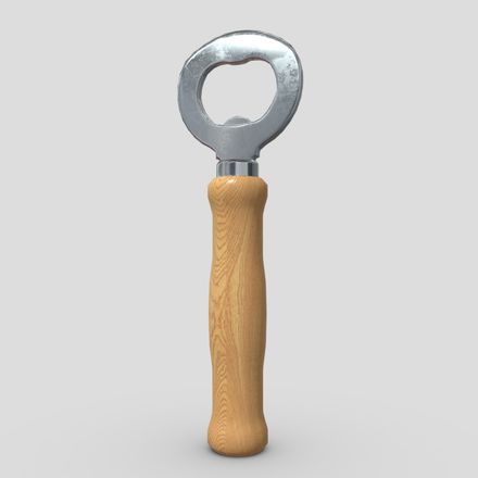 Bottle Opener - low poly PBR 3d model