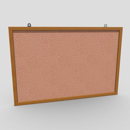 Corkboard - low poly PBR 3d model