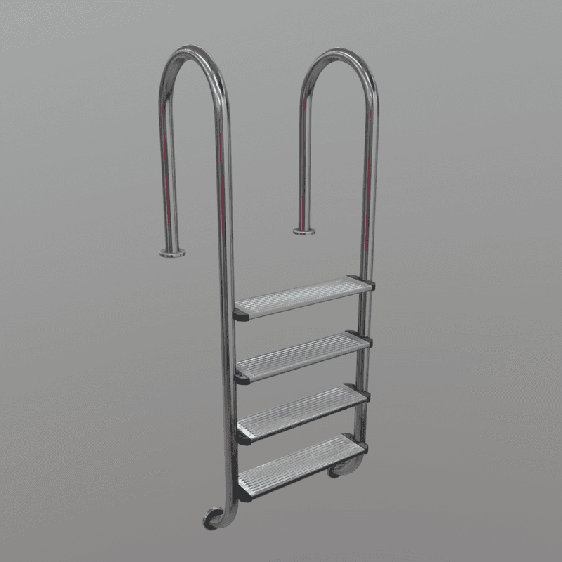 Pool Ladder - low poly PBR 3d model