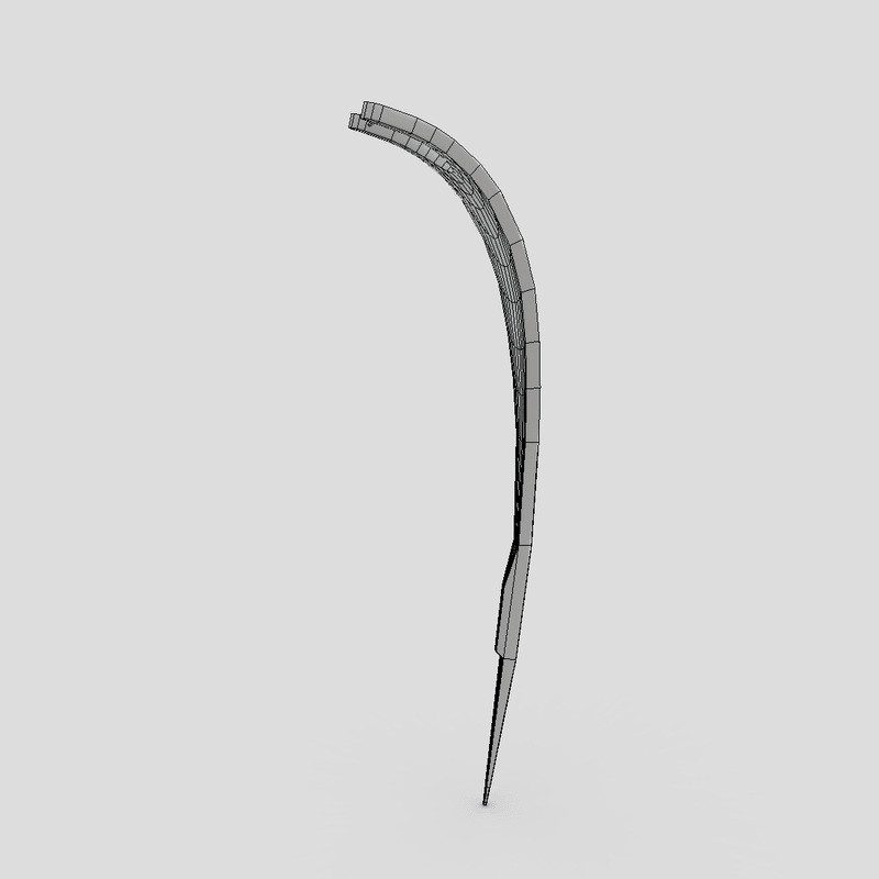 Dental Floss Pick 3 - low poly PBR 3d model