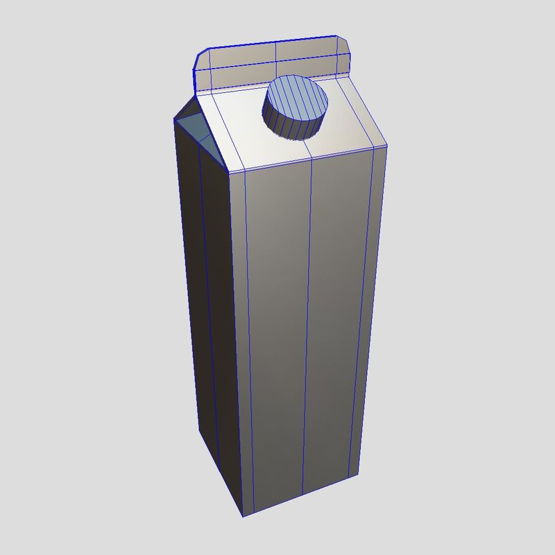 Banana Juice - low poly PBR 3d model