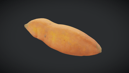 Sweet Potato - low poly PBR 3d model