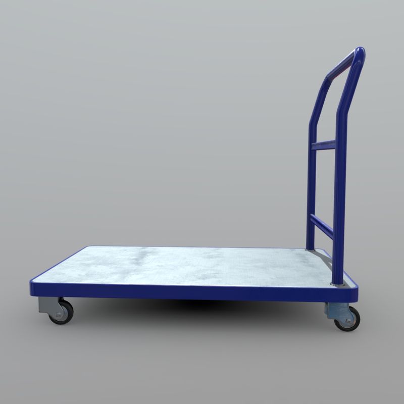 Platform Truck - low poly PBR 3d model