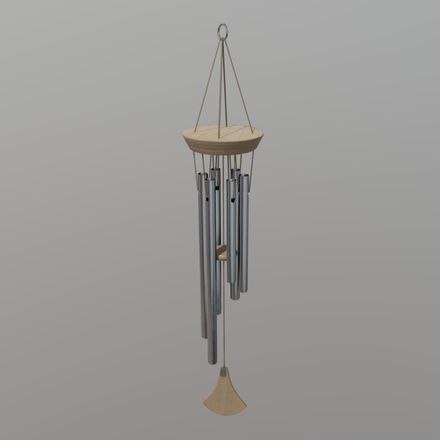 Wind Chime - low poly PBR 3d model