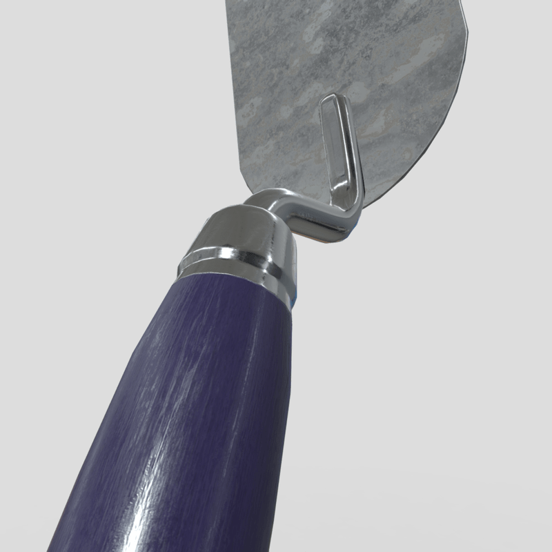 Plaster Spatula - low poly PBR 3d model