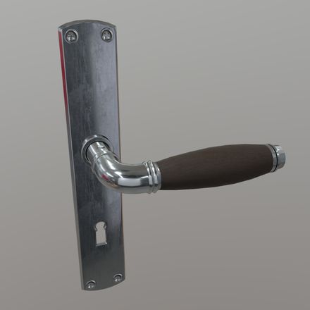 Door Handle 2 - low poly PBR 3d model