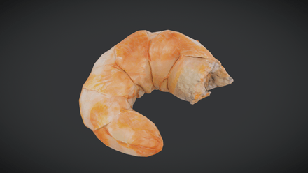 Shrimp - low poly PBR 3d model