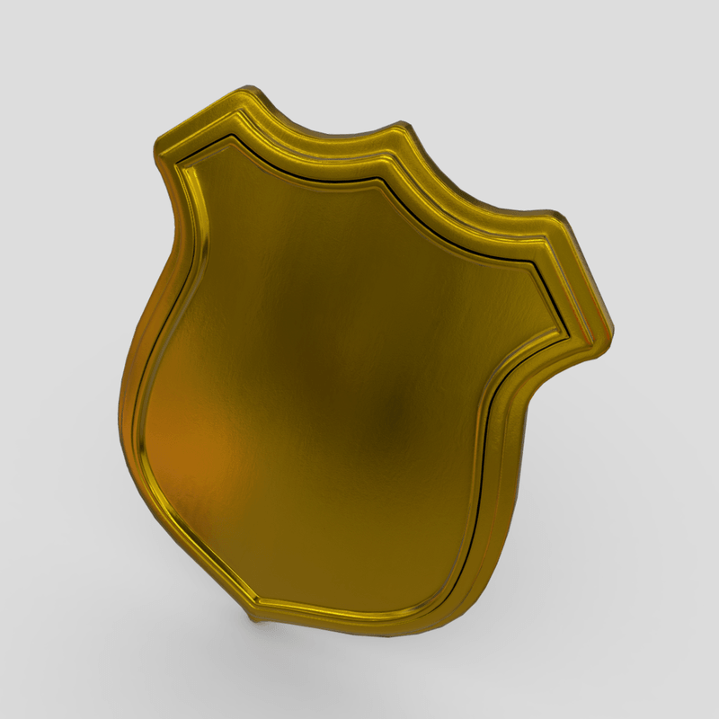 Police Badge - low poly PBR 3d model
