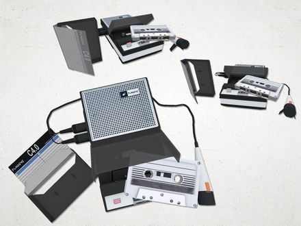 Tape Recorder Set - 3D Model