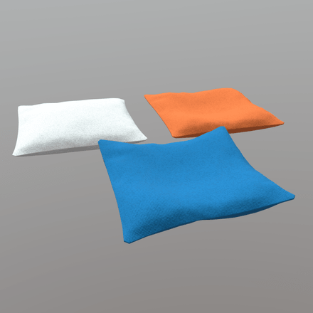 CC0 - Pillow - low poly PBR 3d model