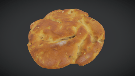 Soda Bread - low poly PBR 3d model