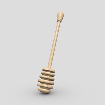 CC0 - Honey Dipper - low poly PBR 3d model