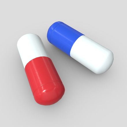 CC0 - Pill - low poly PBR 3d model