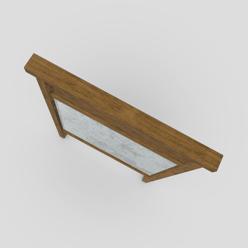Washboard - low poly PBR 3d model