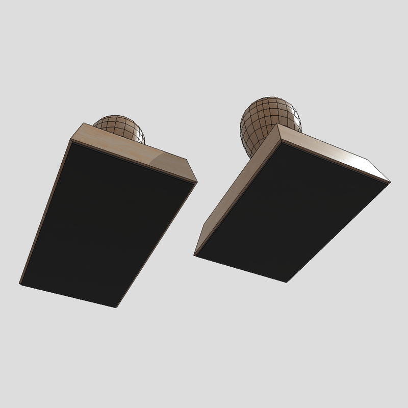 Rubber Stamp 2 - low poly PBR 3d model